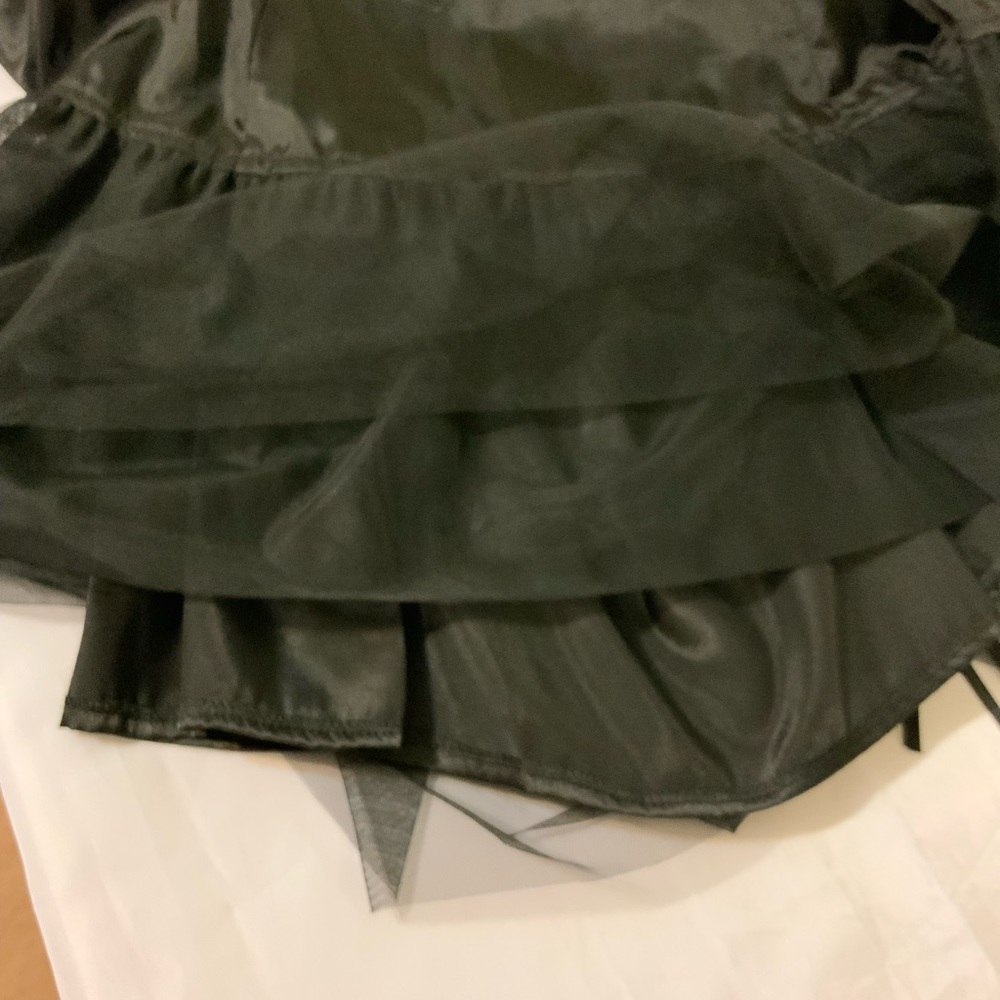 NWOT Rubber Ducky Satin Strapless Black High Low Cocktail/Prom Dress - Picture 7 of 9
